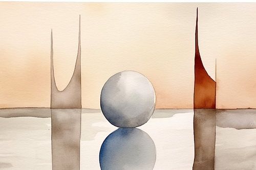 Taupe & Beige Malerei