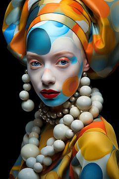 Das milchweiße Mädchen mit dem Perlenohrring von Marianne Ottemann - OTTI