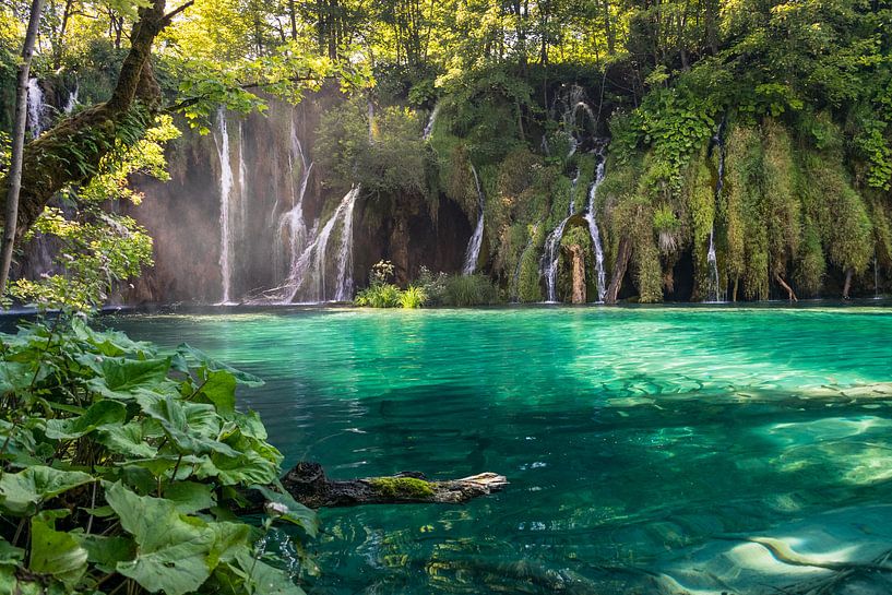 Plitvice watervallen, Kroatië van Menno van der Haven