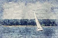 Segeln auf den Hollands Diep (die Niederlande)