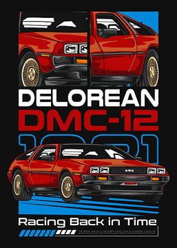 DeLorean DMC-12 Tijdmachine Auto van Adam Khabibi