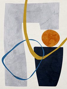 Farbenfrohe abstrakte Kunst geometrischer Formen