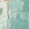 Abstract Turquoise | Whispered Tides sur Peinture Abstraite