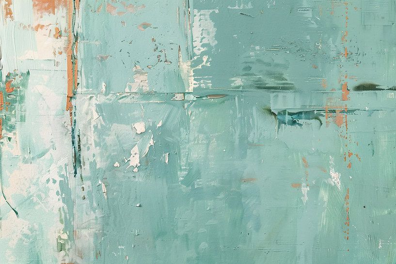 Abstract Turquoise | Whispered Tides by Abstract Painting