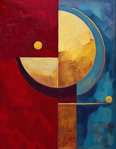 Abstract Golden Equinox by Gisela- Art for You
