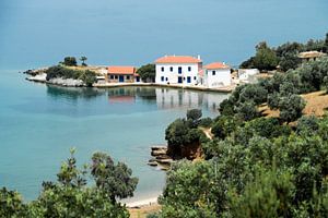 Beautiful Greek bay III by Miranda van Hulst