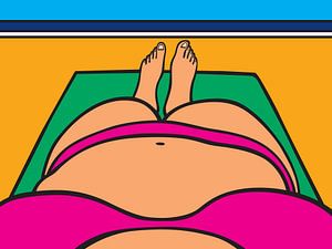 Bikini am Strand