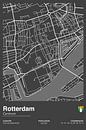 Stadskaart Rotterdam II van Walljar thumbnail