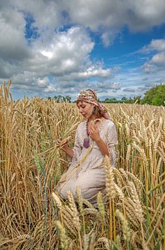 Mädchen im Mais von Lisette van Peenen