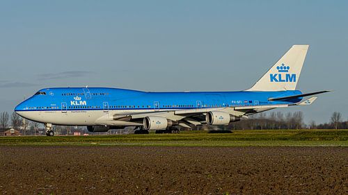 KLM Boeing 747-400M passagiers-vrachtvliegtuig.