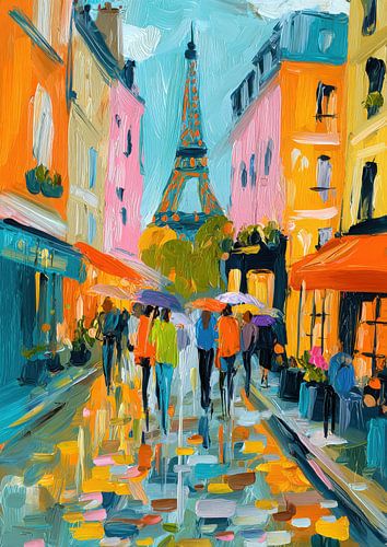 Paris streets Matisse style