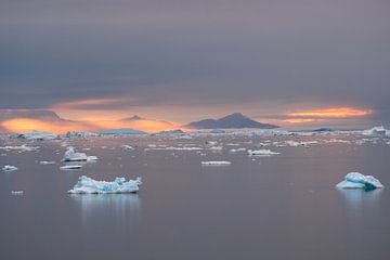View of Disco Bay, Greenland by Thomas Bollaert