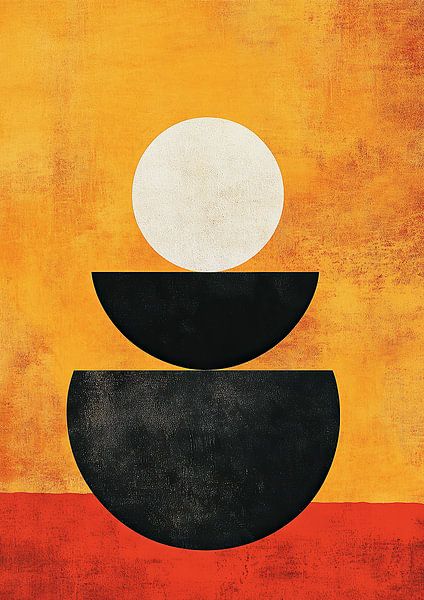Mid-Century Abstract Orange by Niklas Maximilian