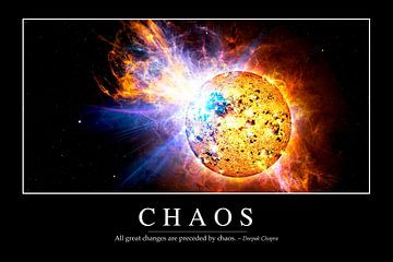 STK107077M-Chaos: Inspirerende Quote en Motiverende Poster van Stocktrek Images