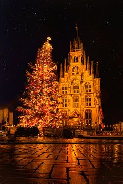 Christmas in Gouda by night by Chihong