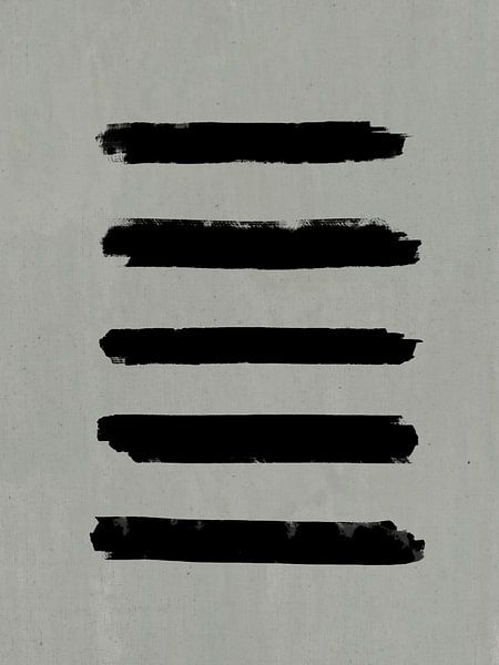 Minimalistisches Kunstwerk mit Pinselstrichen von Imaginative