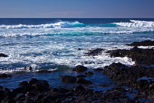 Lava kust op Lanzarote