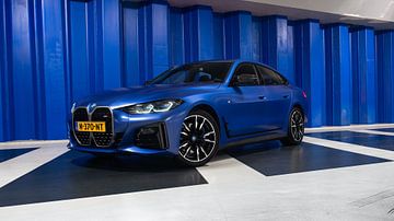 BMW i4 M50 Elektrisch Blauw van Jarno Lammers