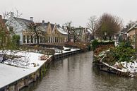 Winter im niederländischen Dorf Drimmelen von Ruud Morijn Miniaturansicht