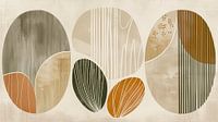 botanical shapes in earth tones by Black Coffee thumbnail