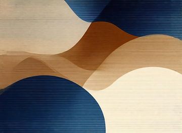 Abstracte Harmonie van Golven van Modern Collection