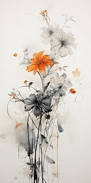 Flower painting by Wonderful Art