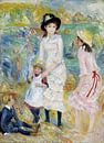 Kinder an der Küste - Pierre-Auguste Renoir von 1000 Schilderijen Miniaturansicht