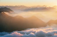 Een ochtend boven de wolken op Herzogstand van Daniel Gastager thumbnail