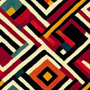 Motif abstrait Navajo Aztèque #XXIII sur Whale & Sons