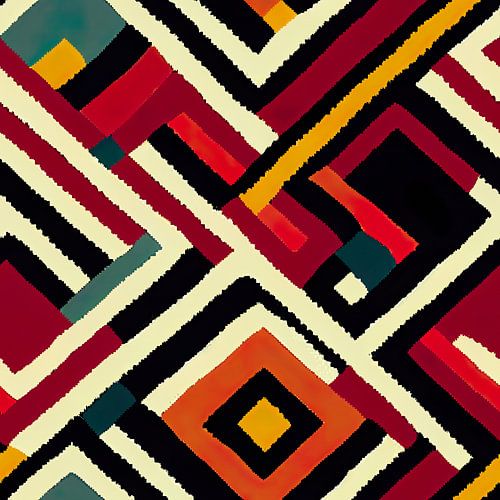 Abstract Navajo Aztec pattern #XXIII