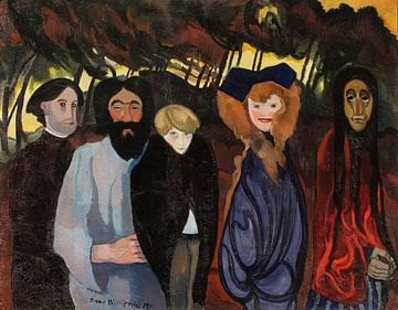 Stanisław Ignacy Witkiewicz - Compositie met vijf figuren (1911) van Peter Balan