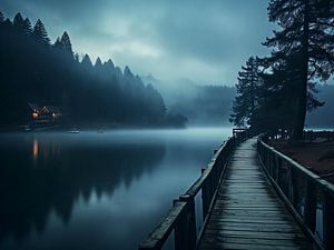 Moody lake by haroulita