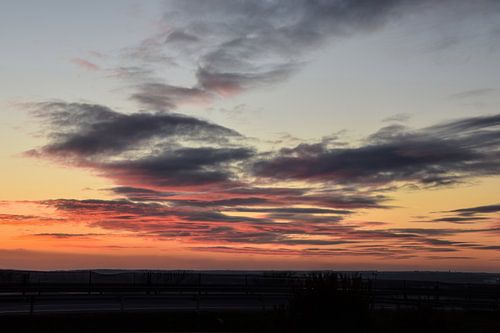 Colorful Sunset Over The Highway