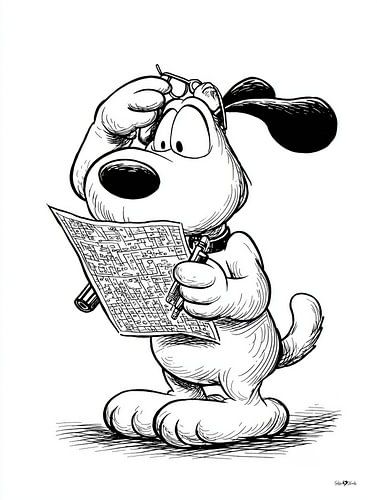 Cartoontje hond