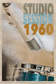 Studio Session 1960 van Bert-Jan de Wagenaar