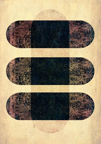 Golden Balance Japandi Abstract