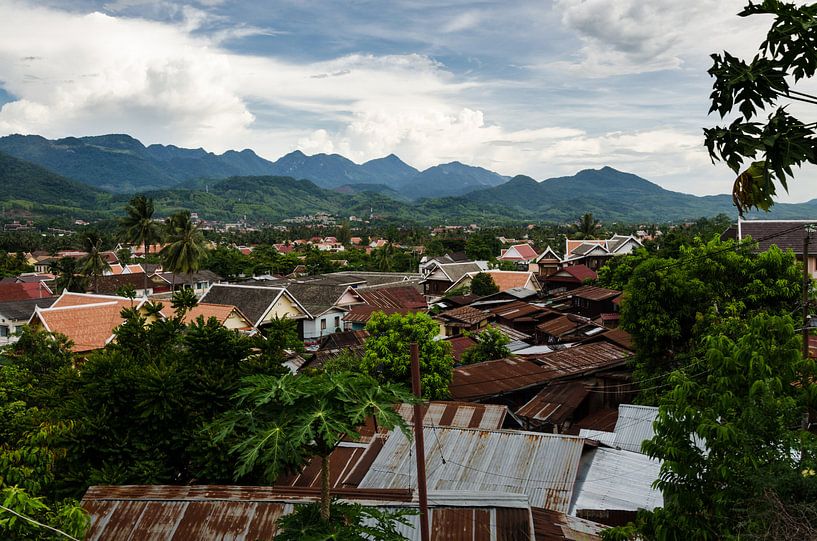 Uitzicht Luang Prabang Laos van Eline Willekens