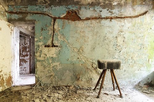 Verlaten gymtoestel in Pripjat