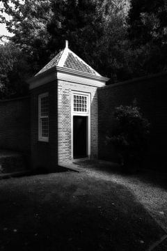 Hoftuin paleis Het loo, zwart wit fotografie van Henk Miedema