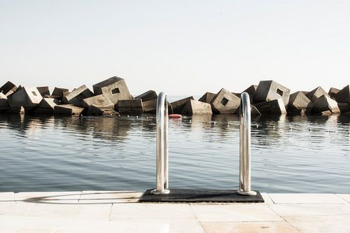 Swimming in the Ocean in Barcelona