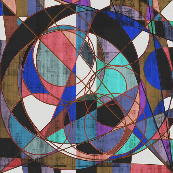 Glas in lood raam 3 van Georgia Chagas