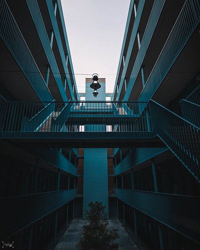 wanneer je in een trappen hal staat