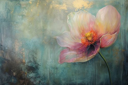 Neon Flower Painting | Sunkissed Floral Mirage