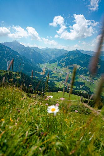 Uitzicht op Kleinwalsertal vanaf Fellhorn/Kanzelwand