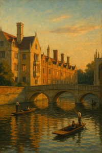 Cambridge Golden Hour - Spiegelungen am Fluss Cam