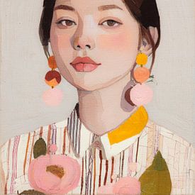 Modernes Porträt mit sanften Farben und Struktur von But First Framing