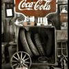 Sinclair station met Coca Cola sign van Humphry Jacobs