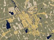 Map of Heerenveen in the style of Gustav Klimt by Maporia thumbnail