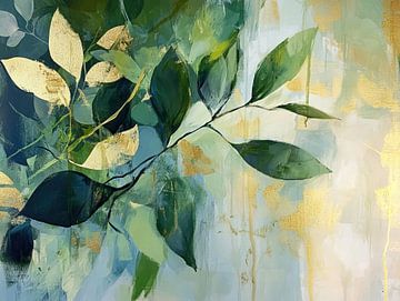 Groene Bladeren | Gouden Groene Bladeren van I ❤ Bloemen