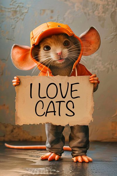 Ich liebe Katzen von Harry Hadders Design
